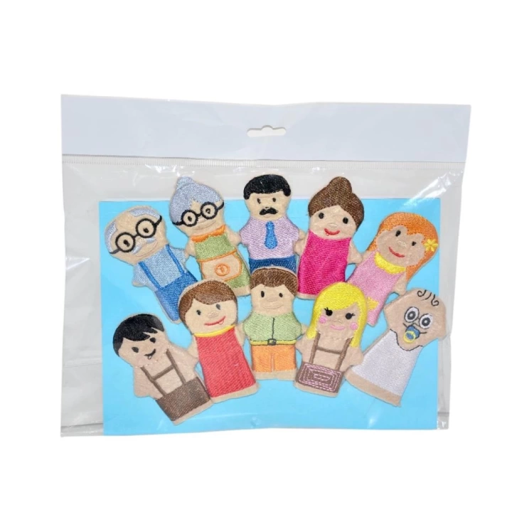 BFS Nessiworld  AND-5087 T İnsanlar Parmak Kukla Seti 10lu
