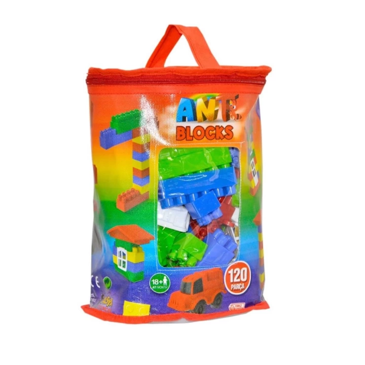BFS Nessiworld ANT121 Ant Blocks 120 Parça Çantalı Blok Seti