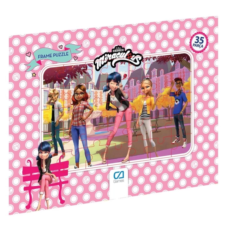 BFS Nessiworld CA 5020-5022 Miraculous Frame Puzzle 35 Parça-CA Games