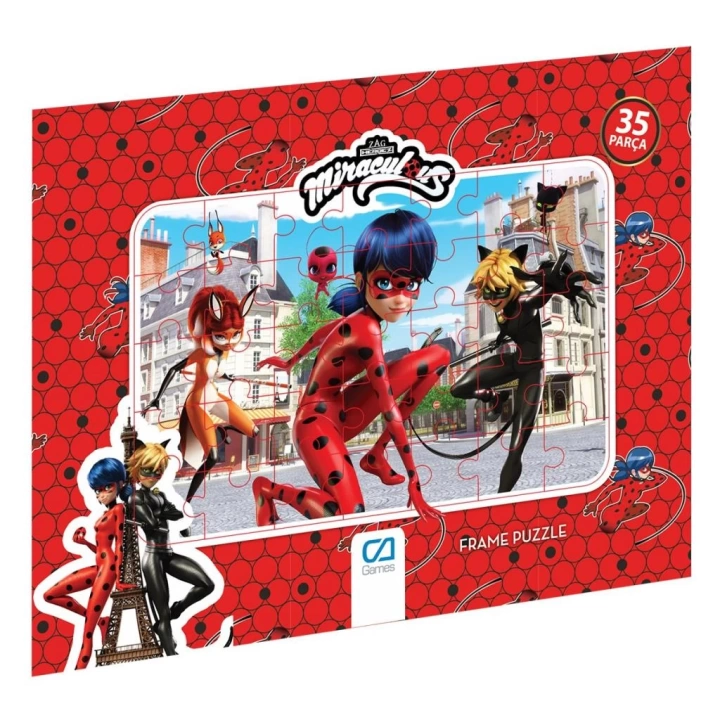 BFS Nessiworld CA 5020-5022 Miraculous Frame Puzzle 35 Parça-CA Games