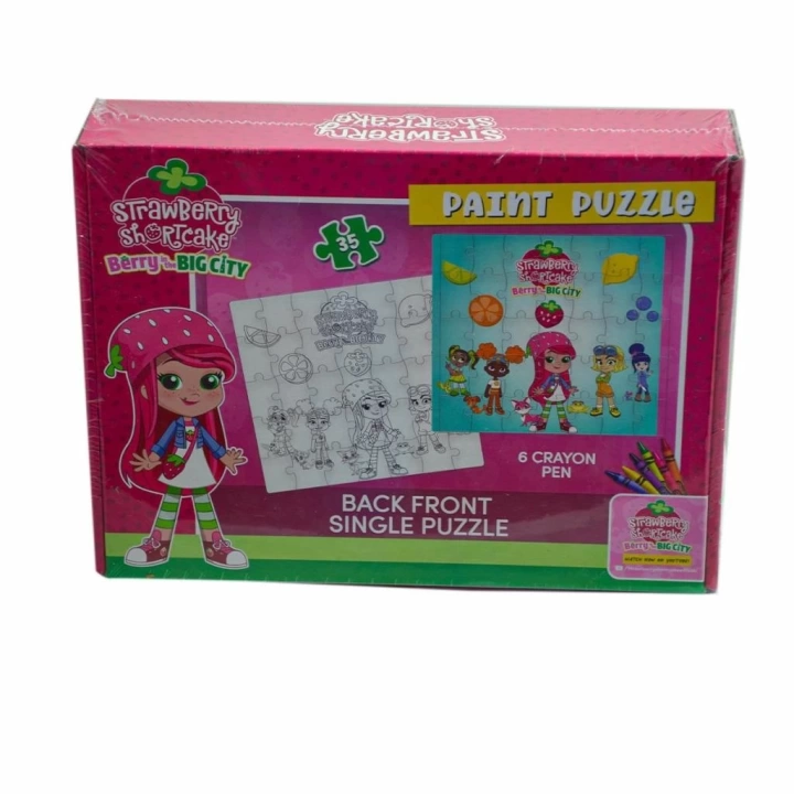BFS Nessiworld CK7880 Çilek Kız  Boyamalı  Puzzle -Utku