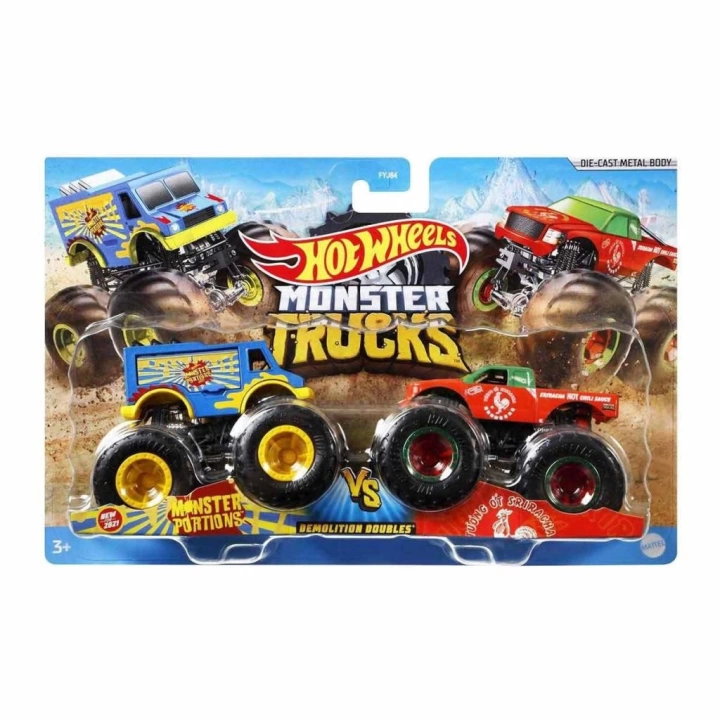 BFS Nessiworld FYJ64 Hot Wheels Monster Trucks Güçlü İkili 1:64 Arabalar
