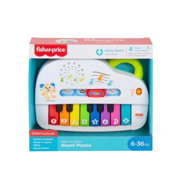 BFS Nessiworld GTW20 Fisher Price® Neşeli Piyano / Türkçe / Eğlen ve Öğren