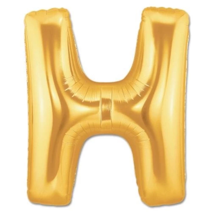 BFS Nessiworld  H Harf Folyo Balon Altın Renk  40 inç