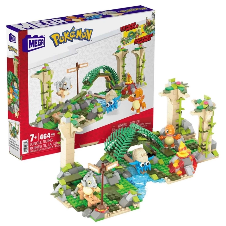 BFS Nessiworld HDL86 MEGA™ Pokémon™ Jungle Ruins - Adventure Builder Antik Kent Seti 464 parça +7 yaş