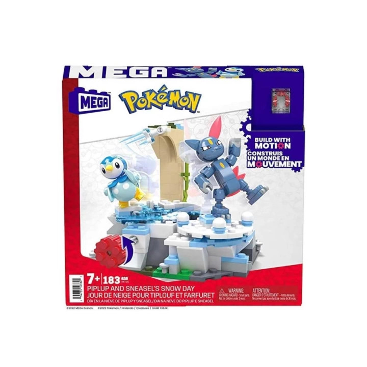 BFS Nessiworld HKT20 MEGA™ Pokémon™ Piplup ve Sneasel Kış Macerası Seti 183 parça + 7 yaş