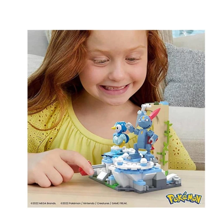 BFS Nessiworld HKT20 MEGA™ Pokémon™ Piplup ve Sneasel Kış Macerası Seti 183 parça + 7 yaş