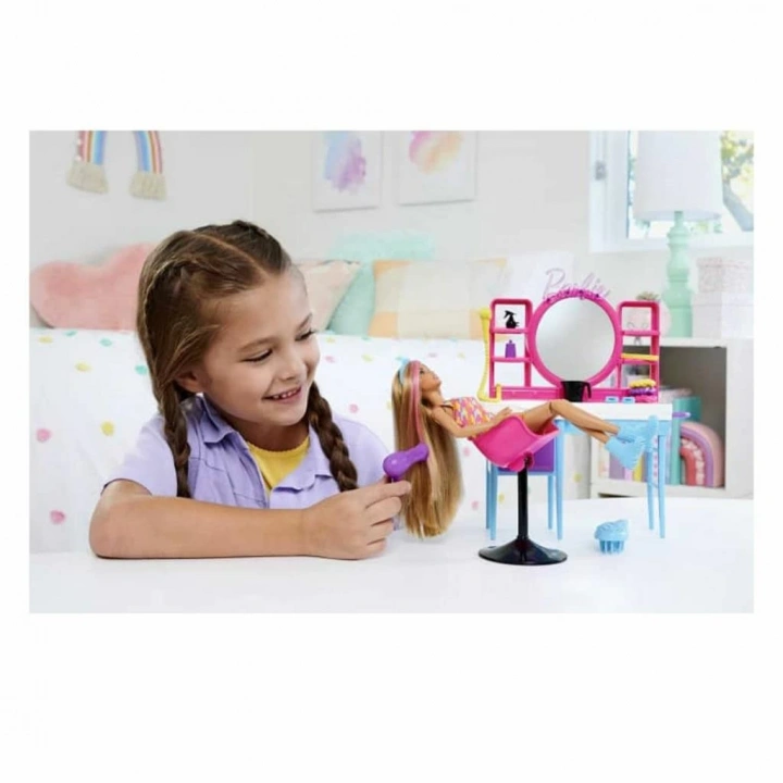 BFS Nessiworld HKV00 Barbie Muhteşem Kuaför Oyun Seti