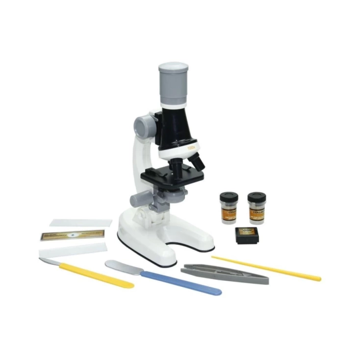 BFS Nessiworld KM-1012A-1 1013A-1 Işıklı Objektif Bilim Mikroskopu -Vardem