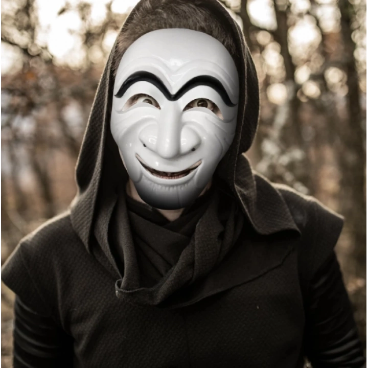 BFS Nessiworld  Koreli Hırsız Teatral Hahoe Maskesi - Para Heist Maskesi - Dali Maskesi