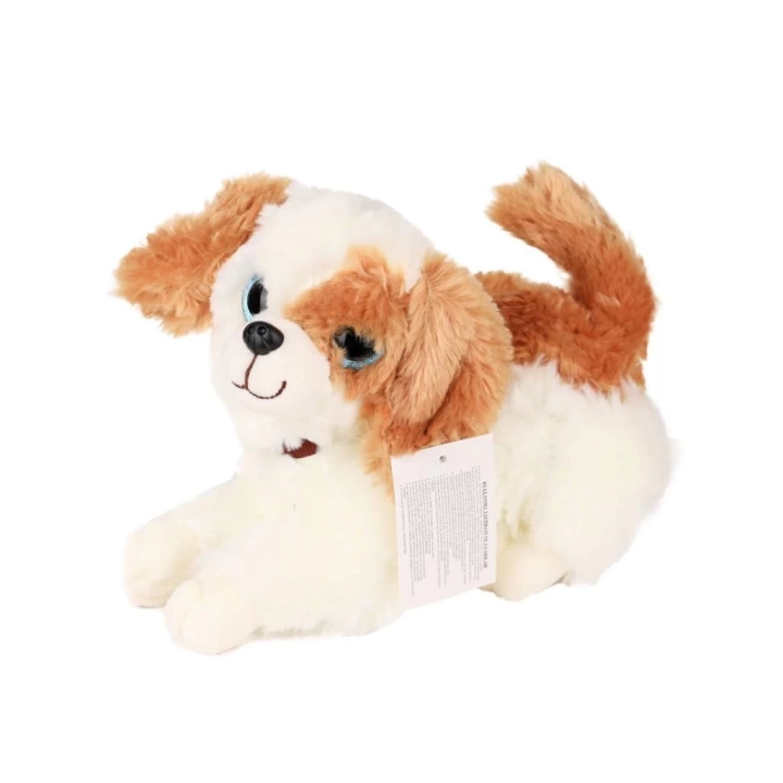 BFS Nessiworld KZL-1611001 Peluş Sesli Havlayan Köpek 25 cm -Kızılkaya