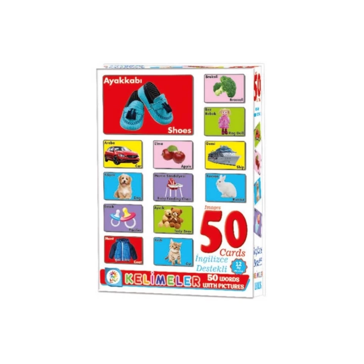 BFS Nessiworld LC7179 Laço, Resimli 50 Kelime - İngilizce Destekli / +12 ay
