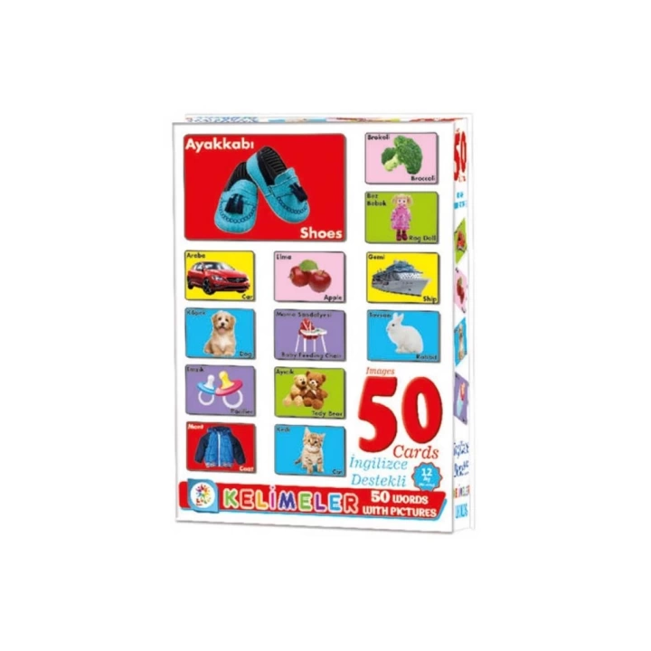BFS Nessiworld LC7179 Laço, Resimli 50 Kelime - İngilizce Destekli / +12 ay