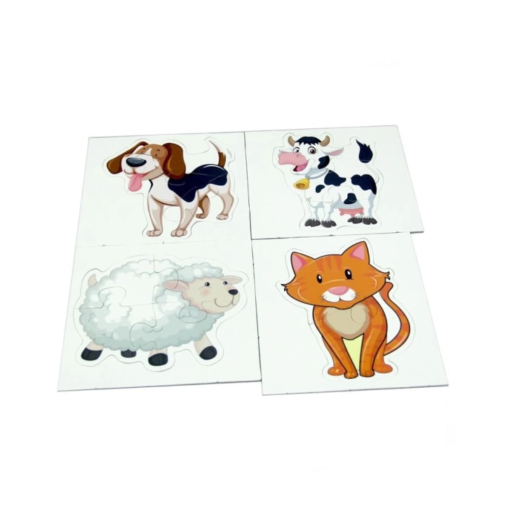 BFS Nessiworld LC7224 Laço Kids Baby Puzzle - Hayvanlar / 2+3+4+5 Parça Puzzle / +1 yaş