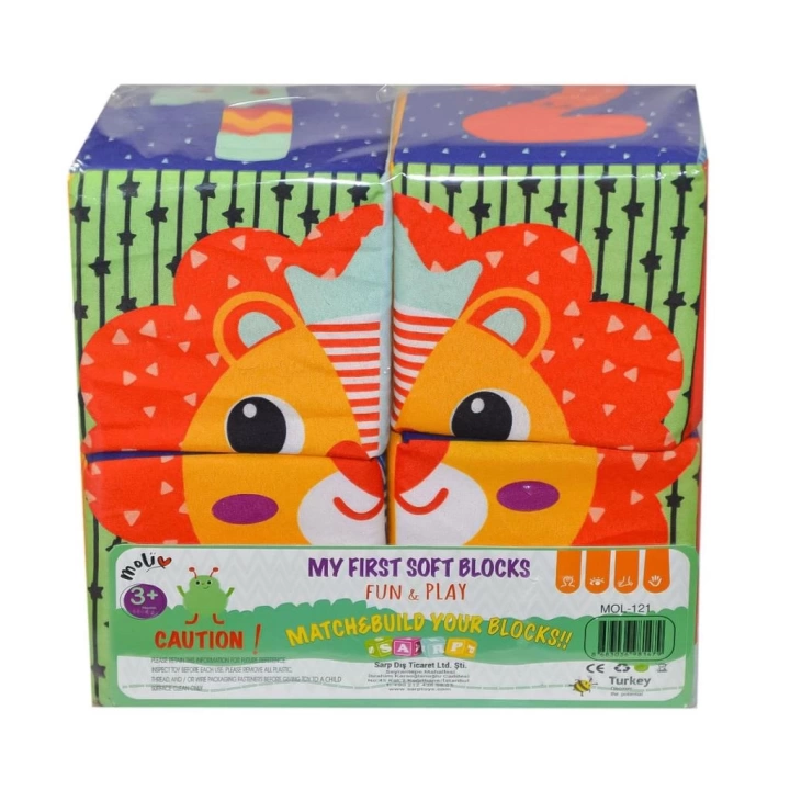 BFS Nessiworld   MOL-121 PVC 4lü Eğitici Küp - Asya Oyuncak