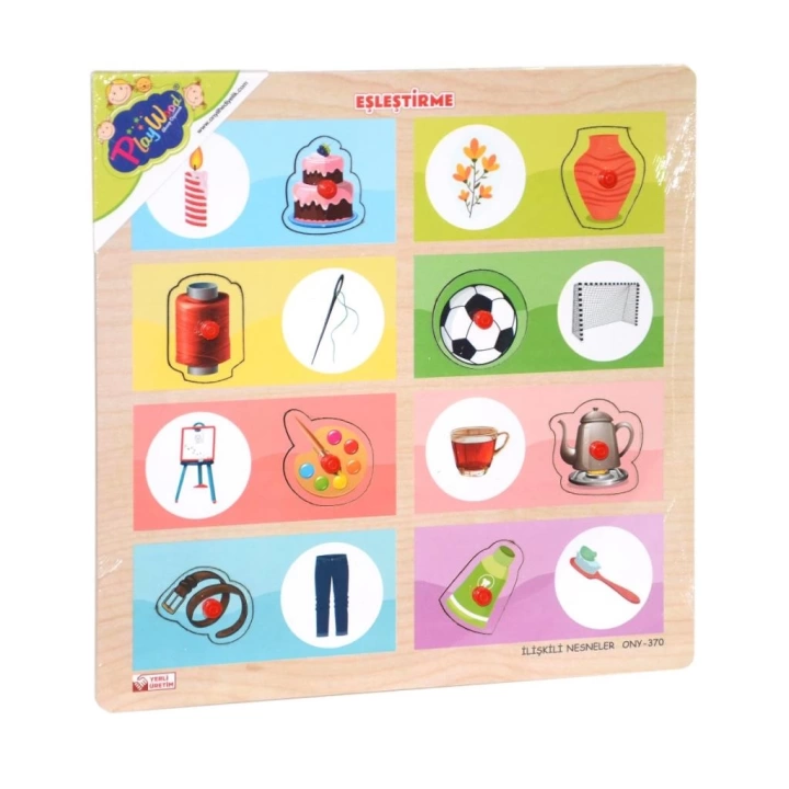 BFS Nessiworld ONY-369-370 Ahşap Tutmalı Eşleştirme İlişkili Nesneler -Onyıl