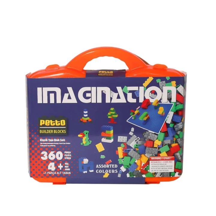 BFS Nessiworld PBB360-1 Çantalı Petto Blok Seti 360 Parça-Gepettoys