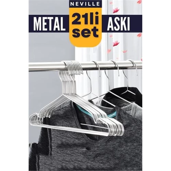 BFS Neville 21 Adet Metal Askı Seti