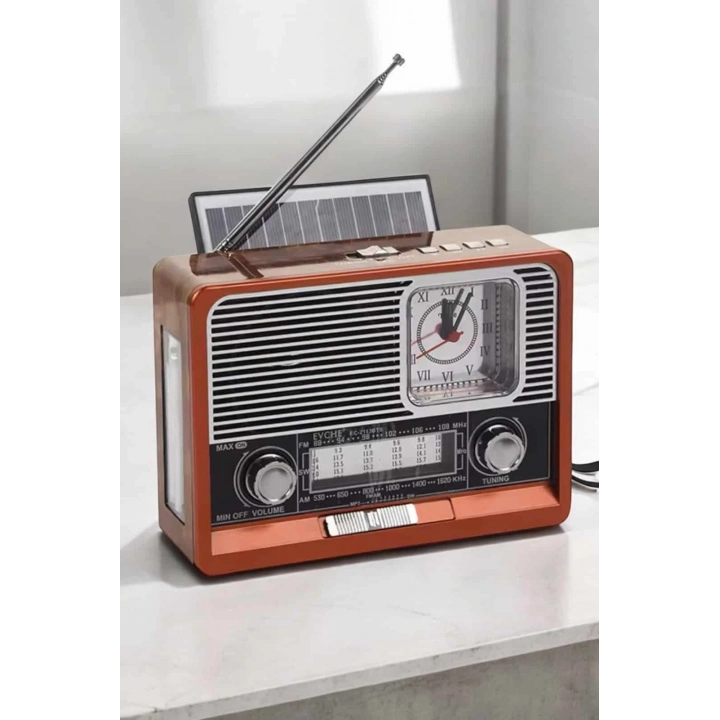 BFS Nostaljik Görünümlü USB Girişli Bluetooth Bağlantılı Radyo