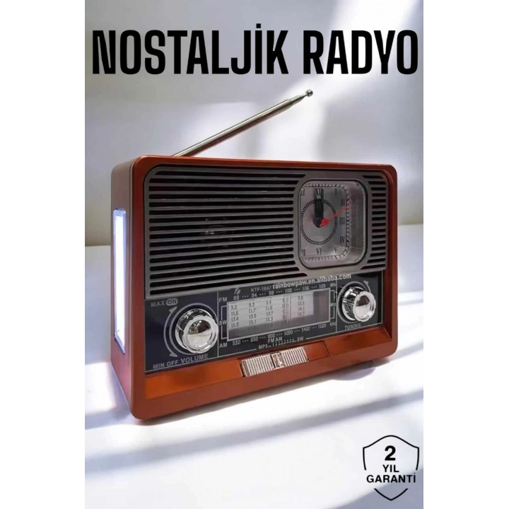 BFS Nostaljik Radyo USB,AUX Ve SD Kart Girişli Bluetooth Bağlantılı