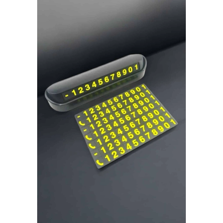 BFS Numaralık Araç İçi Araba Araç Park Numaratör Telefon Numarası Yazma