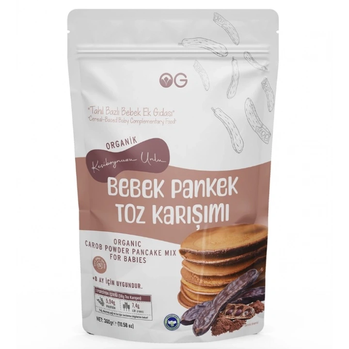 BFS  OG Natural Organik Keçiboynuzu Unlu Bebek Pankek Toz Karışımı 300 Gr