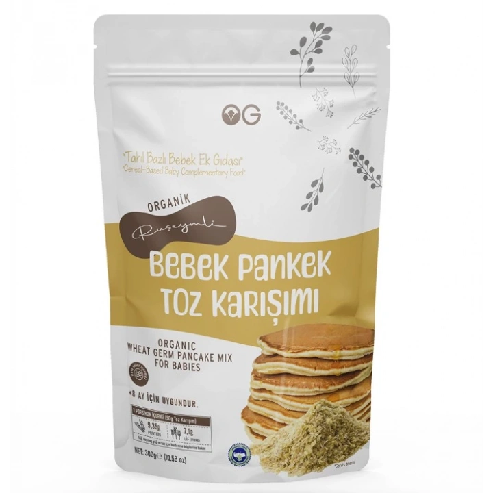 BFS  OG Natural Organik Ruşeymli Bebek Pankek Toz Karışımı 300 Gr