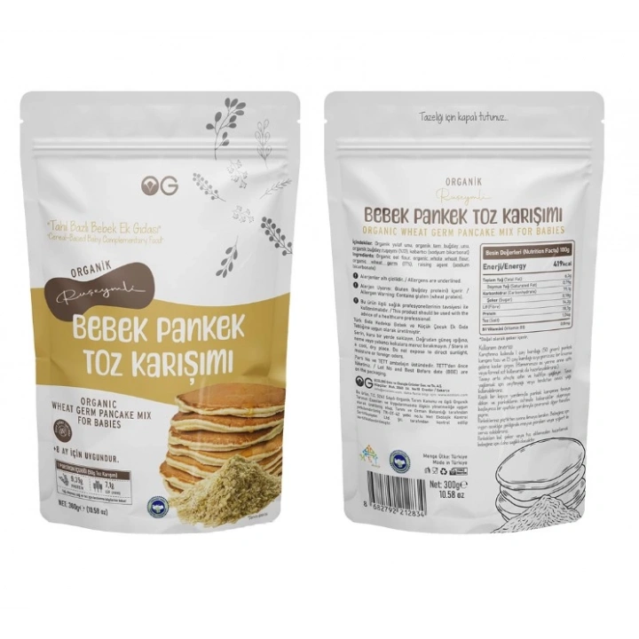 BFS  OG Natural Organik Ruşeymli Bebek Pankek Toz Karışımı 300 Gr