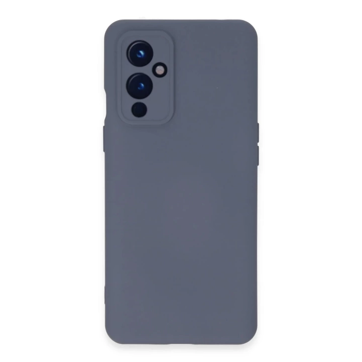BFS  One Plus 9 Kılıf Nano içi Kadife Silikon - Gri