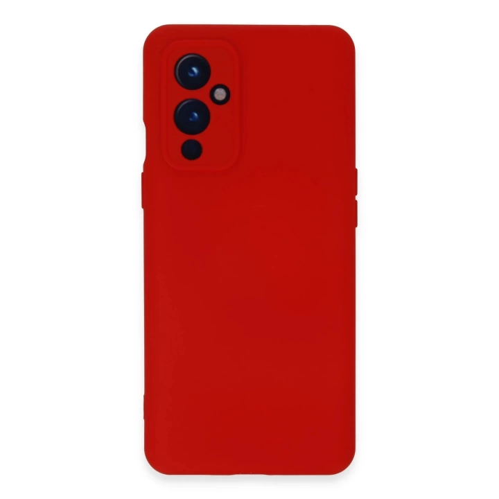 BFS  One Plus 9 Kılıf Nano içi Kadife Silikon - Kırmızı