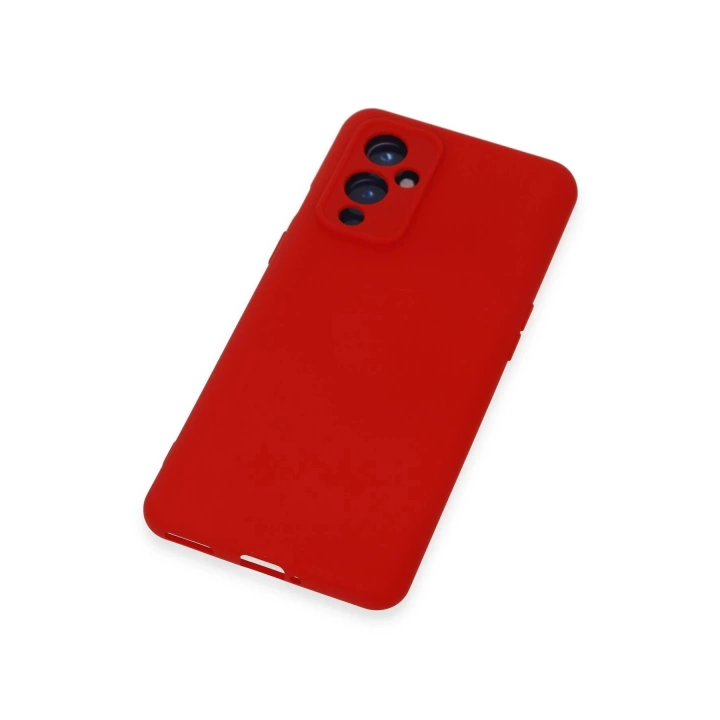 BFS  One Plus 9 Kılıf Nano içi Kadife Silikon - Kırmızı
