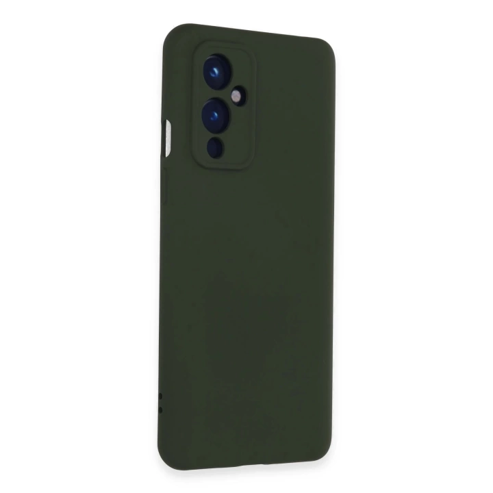 BFS  One Plus 9 Kılıf Nano içi Kadife Silikon - Koyu Yeşil