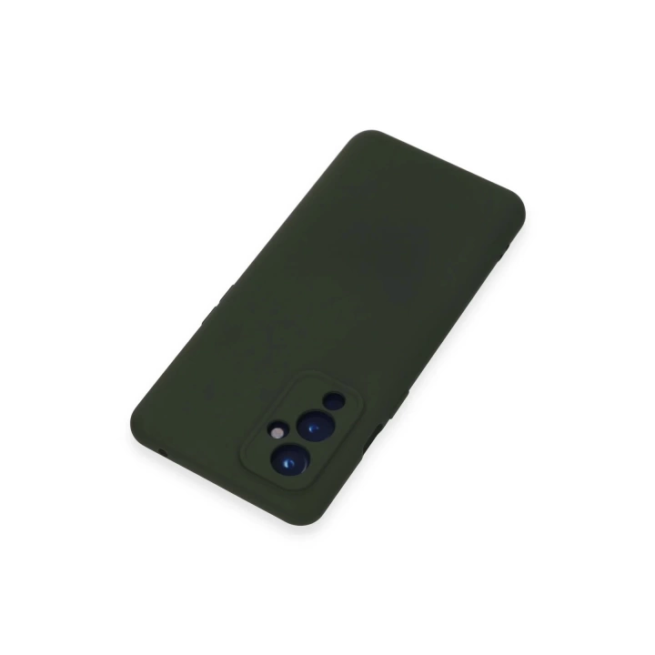 BFS  One Plus 9 Kılıf Nano içi Kadife Silikon - Koyu Yeşil