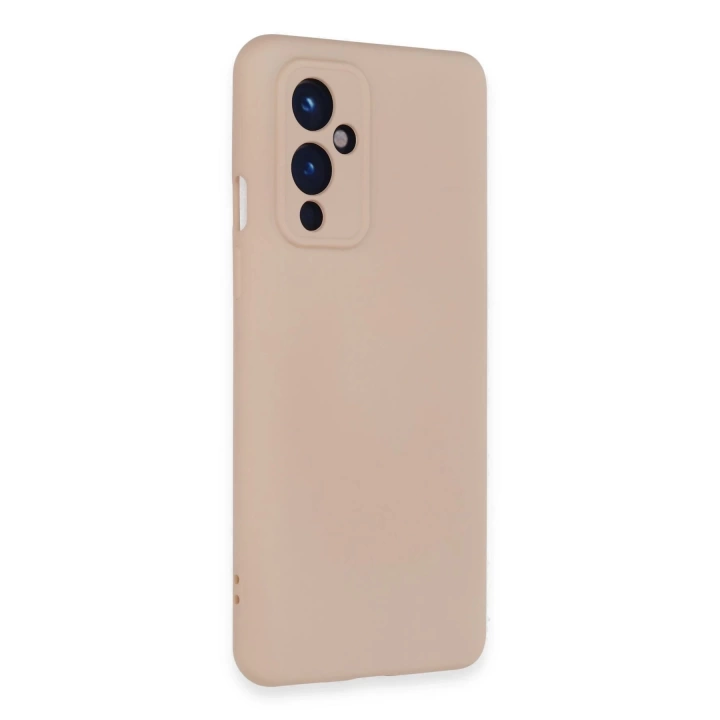 BFS  One Plus 9 Kılıf Nano içi Kadife Silikon - Pudra