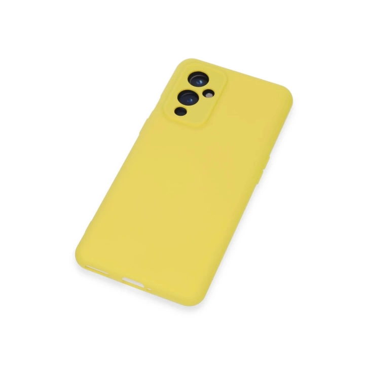 BFS  One Plus 9 Kılıf Nano içi Kadife Silikon - Sarı