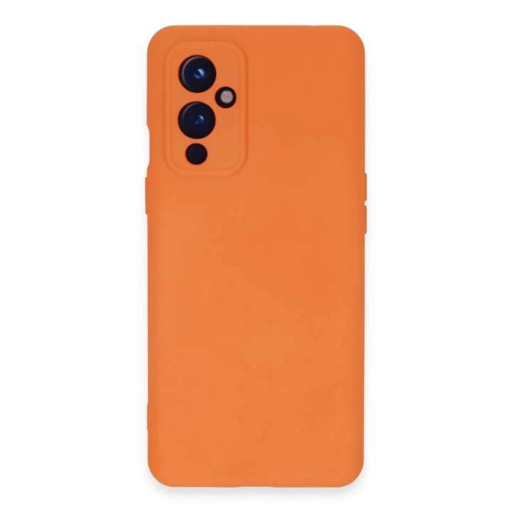 BFS  One Plus 9 Kılıf Nano içi Kadife Silikon - Turuncu
