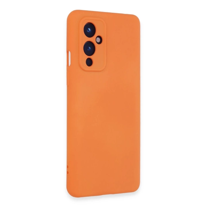 BFS  One Plus 9 Kılıf Nano içi Kadife Silikon - Turuncu