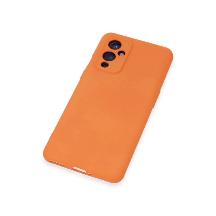 BFS  One Plus 9 Kılıf Nano içi Kadife Silikon - Turuncu
