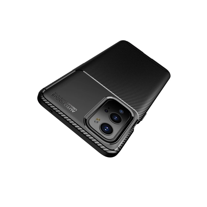BFS  One Plus 9 Pro Kılıf Auto Focus Karbon Kapak - Siyah