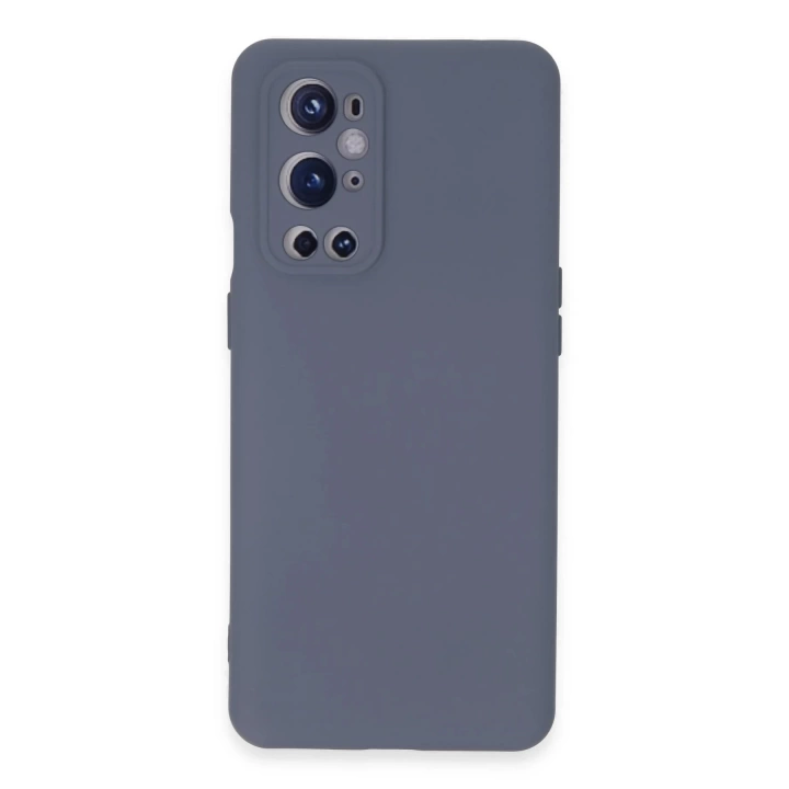 BFS  One Plus 9 Pro Kılıf Nano içi Kadife Silikon - Gri