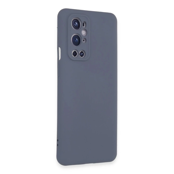 BFS  One Plus 9 Pro Kılıf Nano içi Kadife Silikon - Gri