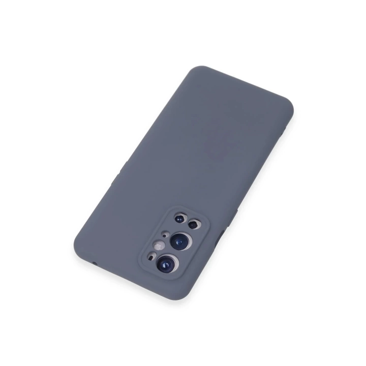 BFS  One Plus 9 Pro Kılıf Nano içi Kadife Silikon - Gri