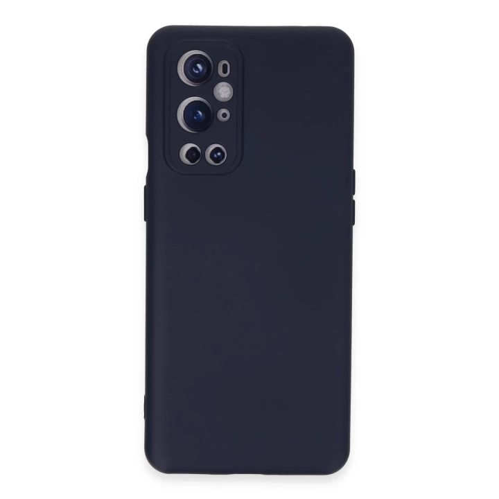 BFS  One Plus 9 Pro Kılıf Nano içi Kadife Silikon - Lacivert