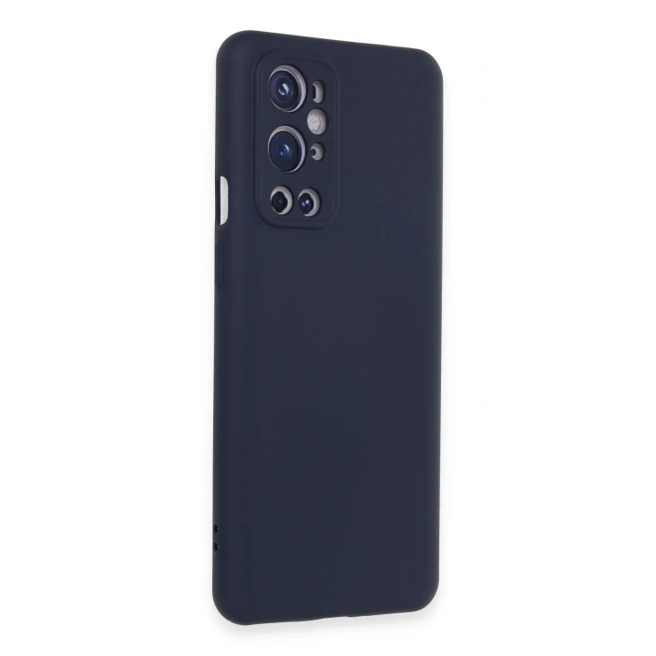 BFS  One Plus 9 Pro Kılıf Nano içi Kadife Silikon - Lacivert