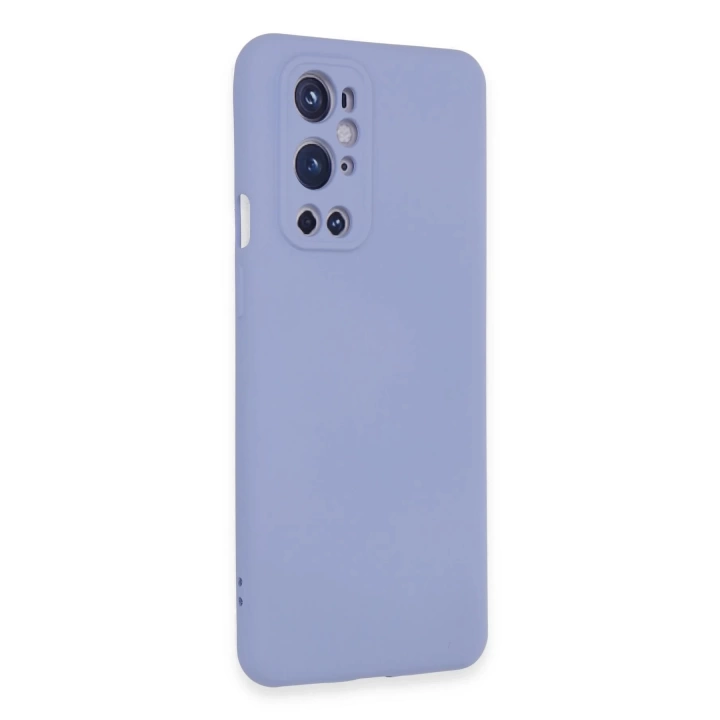 BFS  One Plus 9 Pro Kılıf Nano içi Kadife Silikon - Mavi