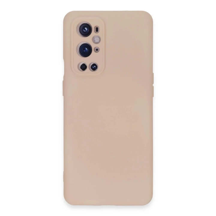BFS  One Plus 9 Pro Kılıf Nano içi Kadife Silikon - Pudra