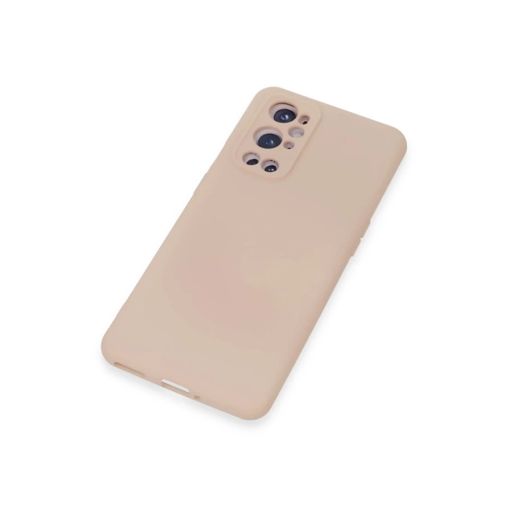 BFS  One Plus 9 Pro Kılıf Nano içi Kadife Silikon - Pudra