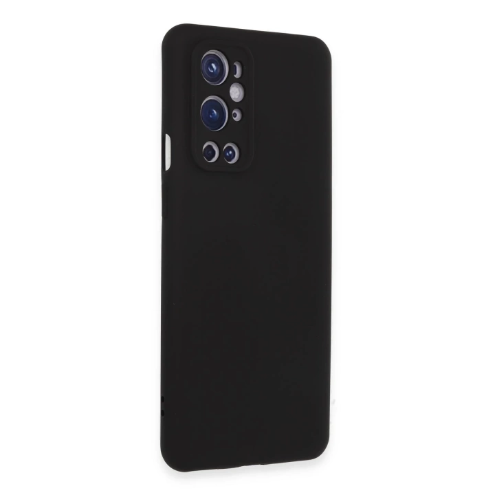 BFS  One Plus 9 Pro Kılıf Nano içi Kadife Silikon - Siyah