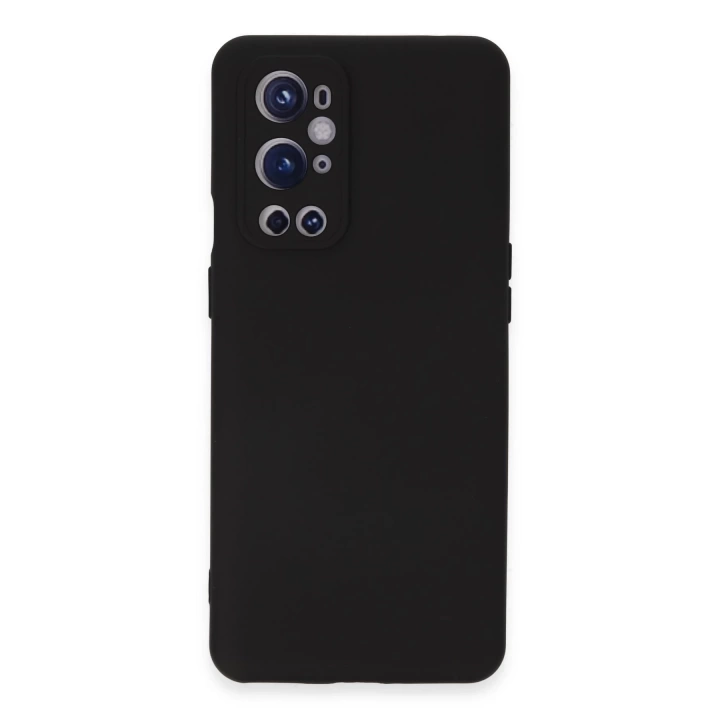 BFS  One Plus 9 Pro Kılıf Nano içi Kadife Silikon - Siyah