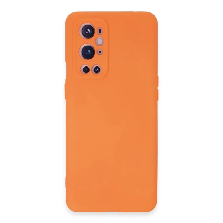 BFS  One Plus 9 Pro Kılıf Nano içi Kadife Silikon - Turuncu